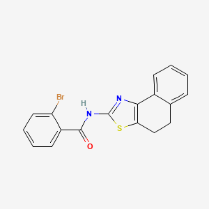 molecular formula C18H13BrN2OS B3538932 2-bromo-N-(4,5-dihydronaphtho[1,2-d][1,3]thiazol-2-yl)benzamide 