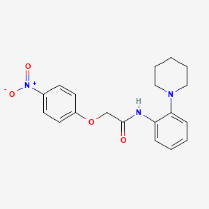 molecular formula C19H21N3O4 B3538986 2-(4-nitrophenoxy)-N-[2-(1-piperidinyl)phenyl]acetamide 