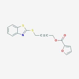 4-(1,3-Benzothiazol-2-ylsulfanyl)-2-butynyl 2-furoate