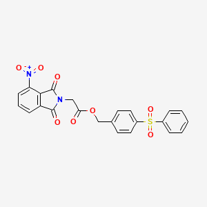 4-(phenylsulfonyl)benzyl (4-nitro-1,3-dioxo-1,3-dihydro-2H-isoindol-2-yl)acetate