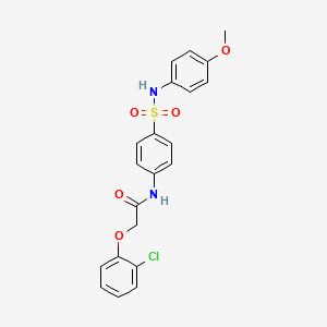 2-(2-chlorophenoxy)-N-(4-{[(4-methoxyphenyl)amino]sulfonyl}phenyl)acetamide