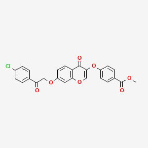 methyl 4-({7-[2-(4-chlorophenyl)-2-oxoethoxy]-4-oxo-4H-chromen-3-yl}oxy)benzoate