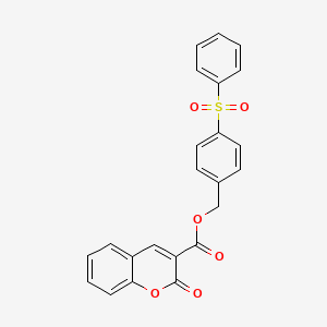 4-(phenylsulfonyl)benzyl 2-oxo-2H-chromene-3-carboxylate