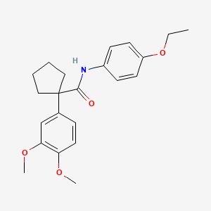 1-(3,4-dimethoxyphenyl)-N-(4-ethoxyphenyl)cyclopentanecarboxamide