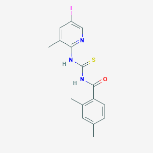 N-[(5-iodo-3-methylpyridin-2-yl)carbamothioyl]-2,4-dimethylbenzamide