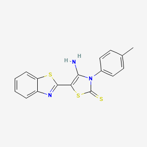 4-amino-5-(1,3-benzothiazol-2-yl)-3-(4-methylphenyl)-1,3-thiazole-2(3H)-thione