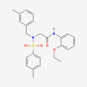 N~1~-(2-ethoxyphenyl)-N~2~-(3-methylbenzyl)-N~2~-[(4-methylphenyl)sulfonyl]glycinamide