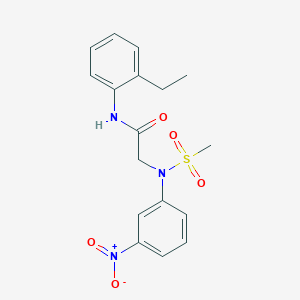 N~1~-(2-ethylphenyl)-N~2~-(methylsulfonyl)-N~2~-(3-nitrophenyl)glycinamide