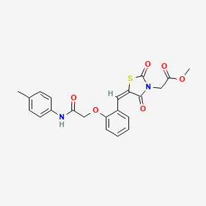 methyl [5-(2-{2-[(4-methylphenyl)amino]-2-oxoethoxy}benzylidene)-2,4-dioxo-1,3-thiazolidin-3-yl]acetate