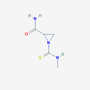 1-(Methylcarbamothioyl)aziridine-2-carboxamide