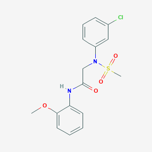 N~2~-(3-chlorophenyl)-N~1~-(2-methoxyphenyl)-N~2~-(methylsulfonyl)glycinamide