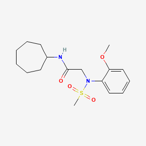 N~1~-cycloheptyl-N~2~-(2-methoxyphenyl)-N~2~-(methylsulfonyl)glycinamide