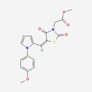 methyl (5-{[1-(4-methoxyphenyl)-1H-pyrrol-2-yl]methylene}-2,4-dioxo-1,3-thiazolidin-3-yl)acetate