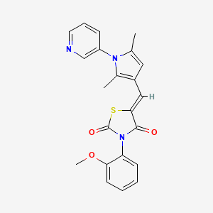 5-{[2,5-dimethyl-1-(3-pyridinyl)-1H-pyrrol-3-yl]methylene}-3-(2-methoxyphenyl)-1,3-thiazolidine-2,4-dione