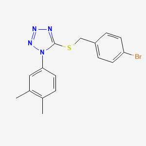 5-[(4-bromobenzyl)thio]-1-(3,4-dimethylphenyl)-1H-tetrazole