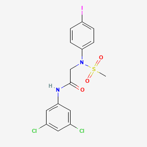 N~1~-(3,5-dichlorophenyl)-N~2~-(4-iodophenyl)-N~2~-(methylsulfonyl)glycinamide