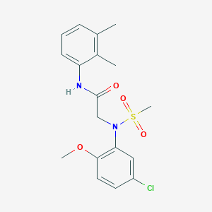 N~2~-(5-chloro-2-methoxyphenyl)-N~1~-(2,3-dimethylphenyl)-N~2~-(methylsulfonyl)glycinamide