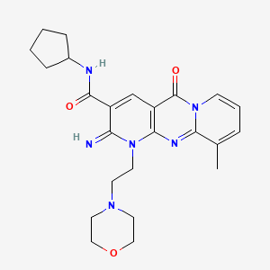 N-cyclopentyl-2-imino-10-methyl-1-[2-(4-morpholinyl)ethyl]-5-oxo-1,5-dihydro-2H-dipyrido[1,2-a:2',3'-d]pyrimidine-3-carboxamide