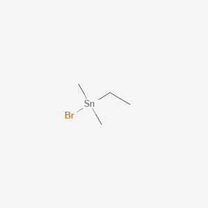 molecular formula C4H11BrSn B035398 Dimethylethyltin CAS No. 108354-35-4