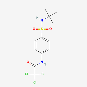 N-[4-(tert-butylsulfamoyl)phenyl]-2,2,2-trichloroacetamide