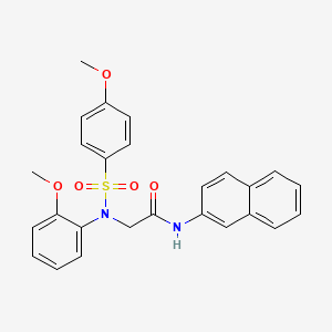 N~2~-(2-methoxyphenyl)-N~2~-[(4-methoxyphenyl)sulfonyl]-N~1~-2-naphthylglycinamide