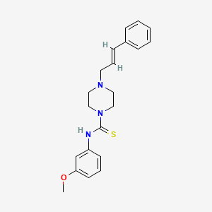 N-(3-methoxyphenyl)-4-[(2E)-3-phenylprop-2-en-1-yl]piperazine-1-carbothioamide