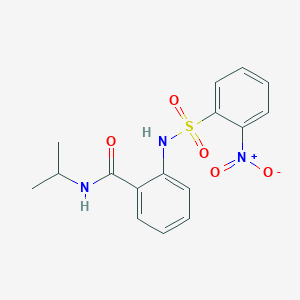 N-isopropyl-2-{[(2-nitrophenyl)sulfonyl]amino}benzamide