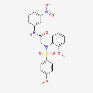 N~2~-(2-methoxyphenyl)-N~2~-[(4-methoxyphenyl)sulfonyl]-N~1~-(3-nitrophenyl)glycinamide