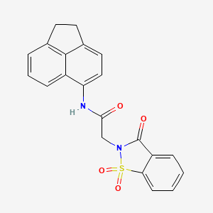 N-(1,2-dihydro-5-acenaphthylenyl)-2-(1,1-dioxido-3-oxo-1,2-benzisothiazol-2(3H)-yl)acetamide