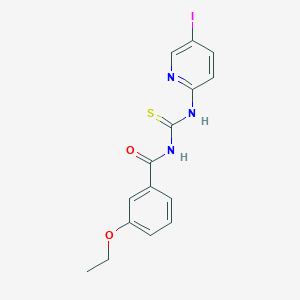 3-ethoxy-N-{[(5-iodo-2-pyridinyl)amino]carbonothioyl}benzamide