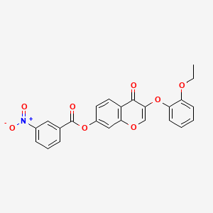 3-(2-ethoxyphenoxy)-4-oxo-4H-chromen-7-yl 3-nitrobenzoate