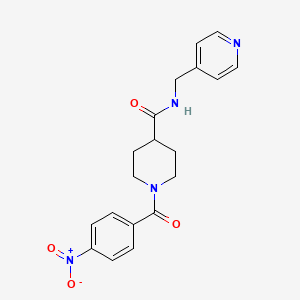 1-(4-nitrobenzoyl)-N-(4-pyridinylmethyl)-4-piperidinecarboxamide