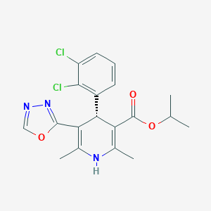 molecular formula C19H19Cl2N3O3 B035402 Elnadipine CAS No. 103946-15-2