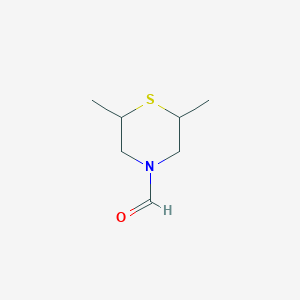 molecular formula C7H13NOS B035403 N-Formyl-2,6-dimethyl-thiomorpholine CAS No. 111073-00-8