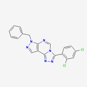 7-benzyl-3-(2,4-dichlorophenyl)-7H-pyrazolo[4,3-e][1,2,4]triazolo[4,3-c]pyrimidine