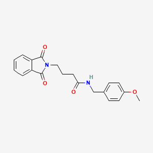 4-(1,3-dioxo-1,3-dihydro-2H-isoindol-2-yl)-N-(4-methoxybenzyl)butanamide