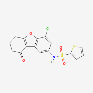 N-(4-chloro-9-oxo-7,8-dihydro-6H-dibenzofuran-2-yl)thiophene-2-sulfonamide