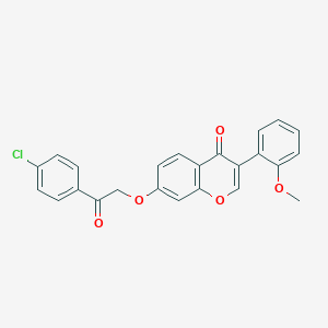 7-(2-(4-chlorophenyl)-2-oxoethoxy)-3-(2-methoxyphenyl)-4H-chromen-4-one