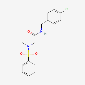 N-(4-chlorobenzyl)-N~2~-methyl-N~2~-(phenylsulfonyl)glycinamide