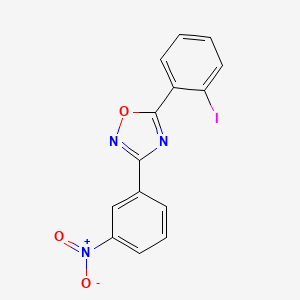 5-(2-iodophenyl)-3-(3-nitrophenyl)-1,2,4-oxadiazole