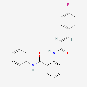 2-{[3-(4-fluorophenyl)acryloyl]amino}-N-phenylbenzamide