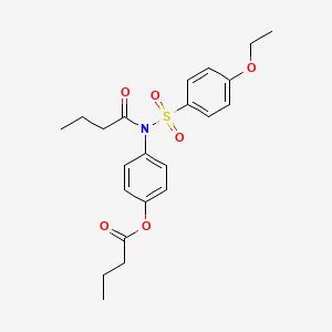 [4-[Butanoyl-(4-ethoxyphenyl)sulfonylamino]phenyl] butanoate