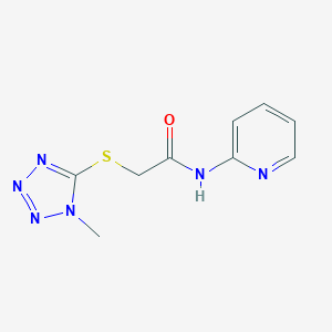 molecular formula C9H10N6OS B354078 2-(1-Methyl-1H-tetrazol-5-ylsulfanyl)-N-pyridin-2-yl-acetamide CAS No. 876878-01-2