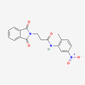 3-(1,3-dioxo-1,3-dihydro-2H-isoindol-2-yl)-N-(2-methyl-5-nitrophenyl)propanamide