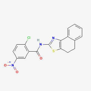 2-chloro-N-(4,5-dihydrobenzo[e][1,3]benzothiazol-2-yl)-5-nitrobenzamide