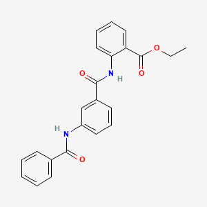 ETHYL 2-(3-BENZAMIDOBENZAMIDO)BENZOATE