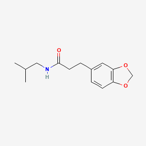 3-(1,3-benzodioxol-5-yl)-N-(2-methylpropyl)propanamide