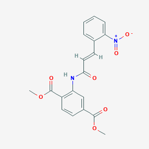 DIMETHYL 2-{[(E)-3-(2-NITROPHENYL)-2-PROPENOYL]AMINO}TEREPHTHALATE