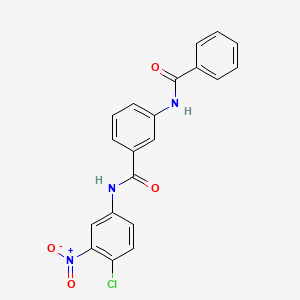 3-(benzoylamino)-N-(4-chloro-3-nitrophenyl)benzamide