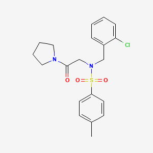 N-(2-Chloro-benzyl)-4-methyl-N-(2-oxo-2-pyrrolidin-1-yl-ethyl)-benzenesulfonamide